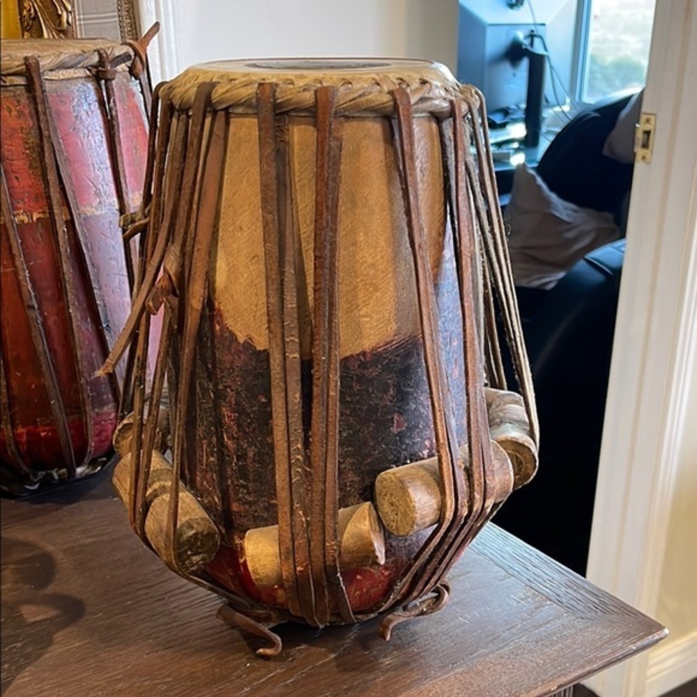 Vintage Ethnic Wooden Drum